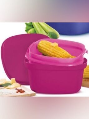 Magenta Tupperware Multi Server - Microwave Steamer, Veggie Cooker 3L